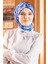 Loly Twill Eşarp Mavi 2