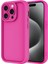 iPhone 15 Pro Max Uyumlu Prl Kılıf Kamera Korumalı Zore Ananas Kapak-Pembe Koyu 1
