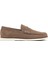 Erkek Vizon Nubuk Deri Casual Loafer 24SFD6014V3 1