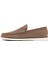 Erkek Vizon Nubuk Deri Casual Loafer 24SFD6014V3 2