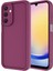 Galaxy A15 Uyumlu Hlp Kılıf Kamera Korumalı Zore Ananas Kapak-Mürdüm 1