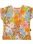 Çiçek Baskılı Bisiklet Yaka T-Shirt 2'li Set 3