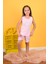 Kız Çocuk Askılı Pijama Takımı Always Smile Somon 1