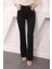 Füme Yüksek Bel İspanyol Paça Jeans Pantolon 1