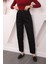 Siyah Yüksek Bel Mom Jeans Pantolon 2