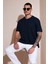 Pamuklu Relaxed Fit Düğmeli Sıfır Yaka T Shirt Erkek T Shirt 5902737 1