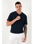 Pamuklu Relaxed Fit Düğmeli Sıfır Yaka T Shirt Erkek T Shirt 5902737 2