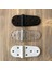 Plastik Oval Menteşe 9cm - 2 Adet Siyah 1