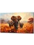 Safari̇ Fi̇l Yatay Cam Tablo 2