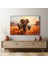 Safari̇ Fi̇l Yatay Cam Tablo 4