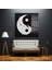 Yi̇ng Yang Dekorati̇f Kare Cam Tablo 3