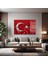 Türk Bayraği 7 Yatay Cam Tablo 2
