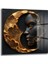 Modern Gold Kadın Yüzü Dekorati̇f Kare Cam Tablo 1