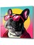Renkli French Bulldog Cam Tablo 2