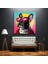 Renkli French Bulldog Cam Tablo 3