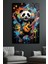 Renkli̇ Panda Di̇key Cam Tablo 3