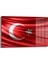 Türk Bayraği 5 Yatay Cam Tablo 1