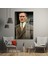 Atatürk Dekorati̇f Di̇key Cam Tablo 4