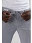 Slimfit Beli Yarım Lastikli ve Iplikli Ince Çizgili Yazlık Jogger Pantolon 5