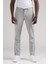 Slimfit Beli Lastikli ve Iplikli Jogger Düz Kumaş Pantolon 4
