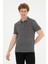 U.S. Polo Assn. Polo Yaka Kısa Kollu Antrasit-Melanj Erkek Pamuk T-Shirt 1792406 1
