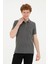 U.S. Polo Assn. Polo Yaka Kısa Kollu Antrasit-Melanj Erkek Pamuk T-Shirt 1792406 2