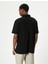 4SAM10001MK 999 Sıyah Erkek Jersey Kısa Kollu Basıc Polo T-Shırt 4