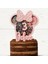 Minnie Mouse Temalı Kişiye Özel Kız Çocuk Doğum Günü Pasta Süsü (21X19CM) 1