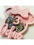Minnie Mouse Temalı Kişiye Özel Kız Çocuk Doğum Günü Pasta Süsü (21X19CM) 3