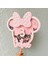 Minnie Mouse Temalı Kişiye Özel Kız Çocuk Doğum Günü Pasta Süsü (21X19CM) 4