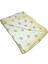 Ayıcık Desenli Bebek Tek Kat Kapitone Battaniye Kundak 80X90 cm Sarı 1