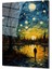 Van Gogh Temalı Yalnızlık Di̇key Dekorati̇f Cam Tablo 2
