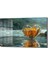 Kalp Lotus Dekorati̇f Yatay Cam Tablo 2