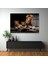 Aslan Ai̇lesi̇ Dekorati̇f Yatay Cam Tablo 4
