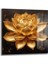 Altın Lotus Kare Cam Tablo 1