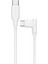 Type-C To Type-C Uyumlu iPhone ve Samsung Modelleri Için Hızlı Şarj ve Data Kablosu 40 cm L Tipi Gaming (Beyaz) 1