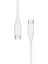 Type-C To Type-C Uyumlu iPhone ve Samsung Modelleri Için Hızlı Şarj ve Data Kablosu 40 cm (Beyaz) 3