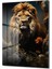 Aslan Dekorati̇f Di̇key Cam Tablo 5