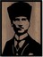 Büyük Metal Ahşap Atatürk Tablosu 2