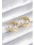 Mulvxxmd XDN02 Pirinç Gold Renk Zirkon Taş Detay Zincir Model Kadın Küpe (Mulvix) 1