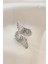 Mulvxxmd XDN02 Ayarlamalı Silver Renk Metal Zirkon Taşlı Kanat Yüzük (Mulvix) 2