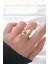 Mulvxxmd XDN02 Yıldız Model Gold Renk Ayarlanabilir Yüzük (Mulvix) 2