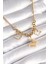 Mulvxxmd XDN02 Çelik Gold Renk Simli Kelebek Model Kadın Kolye (Mulvix) 2