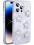 iPhone 14 Pro Max Uyumlu Hlp Kılıf Airbagli Simli Arka Yüzey Zore Işıltı Silikon Kapak-Beyaz-Yıldız 1