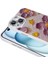 iPhone 14 Uyumlu Hlp Kılıf Çiçek Desenli Parlak Taşlı Sert Silikon Zore Garden Kapak-Mavi 2