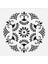 Stencil Sarayi Boyama Şablon Damask Çini Mandala - 4159 1