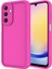 Alan Tech Galaxy A15 Uyumlu Alt Kılıf Kamera Korumalı Zore Ananas Kapak-Pembe Koyu 1