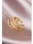 Mulvxxmd XDN02 Gold Renk Metal Ayarlamalı Kadın Yüzük (Mulvix) 2