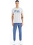 Oscar Gri Melanj Standart Kalıp Erkek T-Shirt - 88226 2