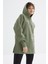 Çağla Reglan Kol Basic Kapüşonlu Oversize Sweatshirt Tunik - 97242 1
